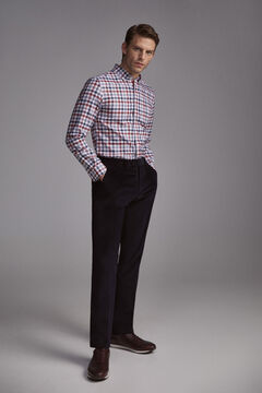 Pedro del Hierro Tech Non-Iron cotton shirt Grey