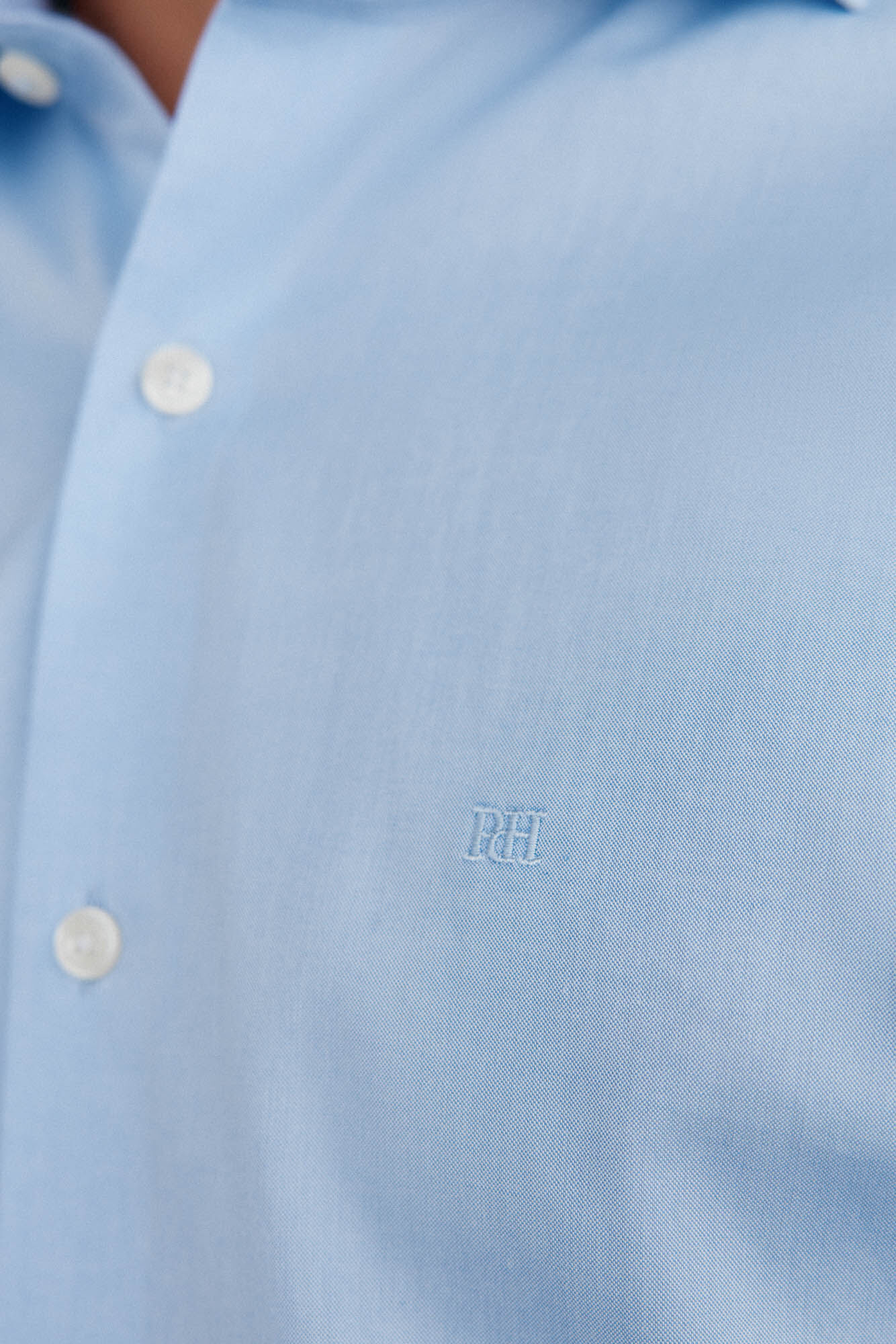 Pedro del Hierro Camisa social lisa que n&atilde;o pode ser passada a ferro + resistente a manchas Azul