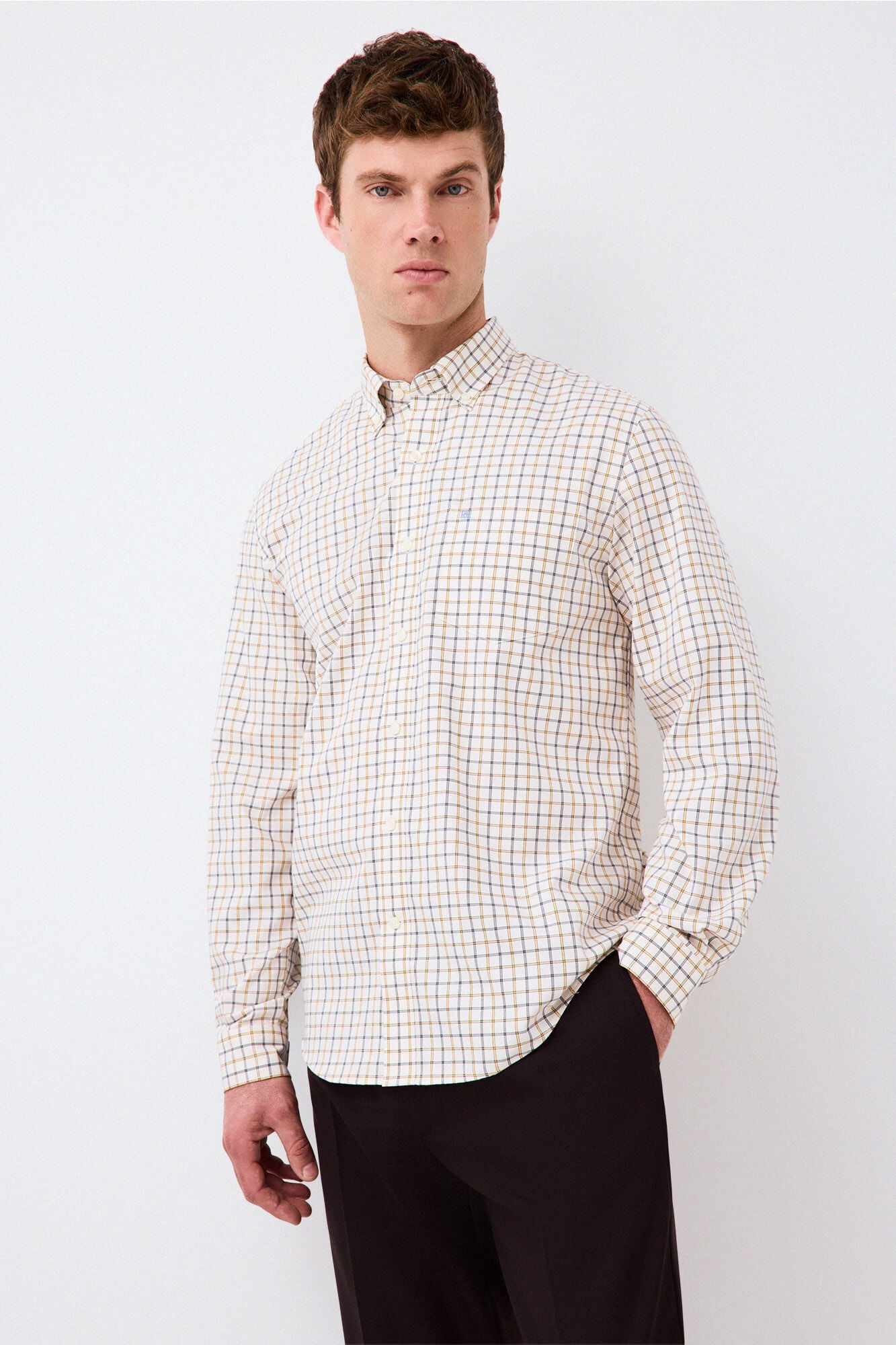 Pedro del Hierro Camisa aos quadrados regular fit
