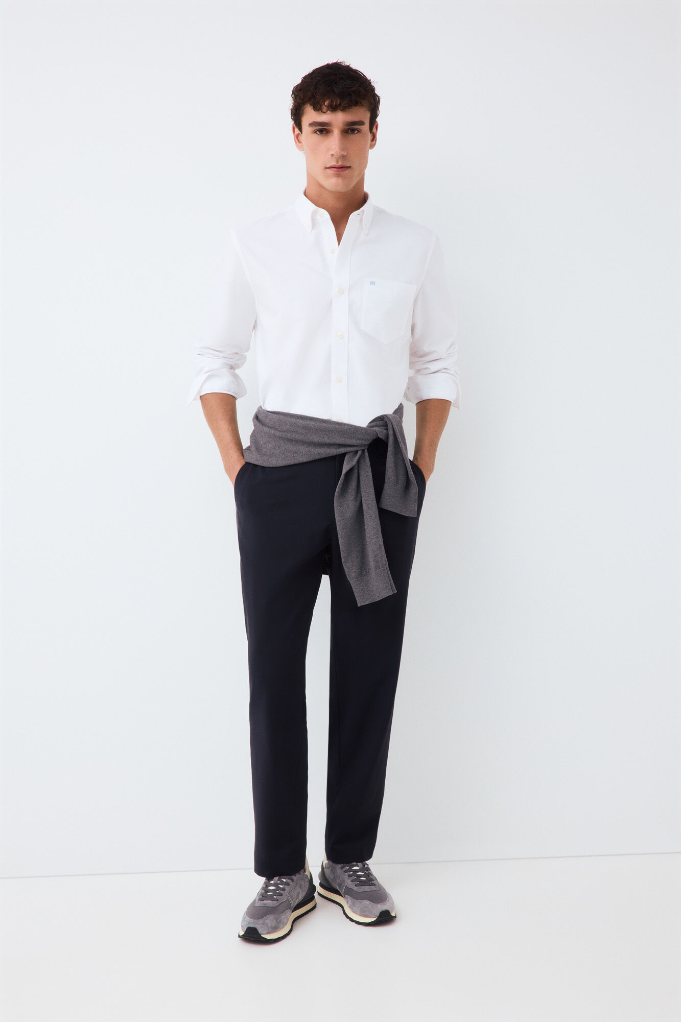 Pedro del Hierro Plain oxford shirt White