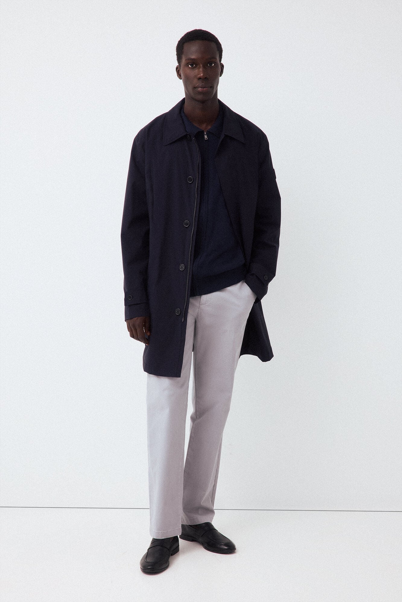 Pedro del Hierro Vestido chino twill leve regular