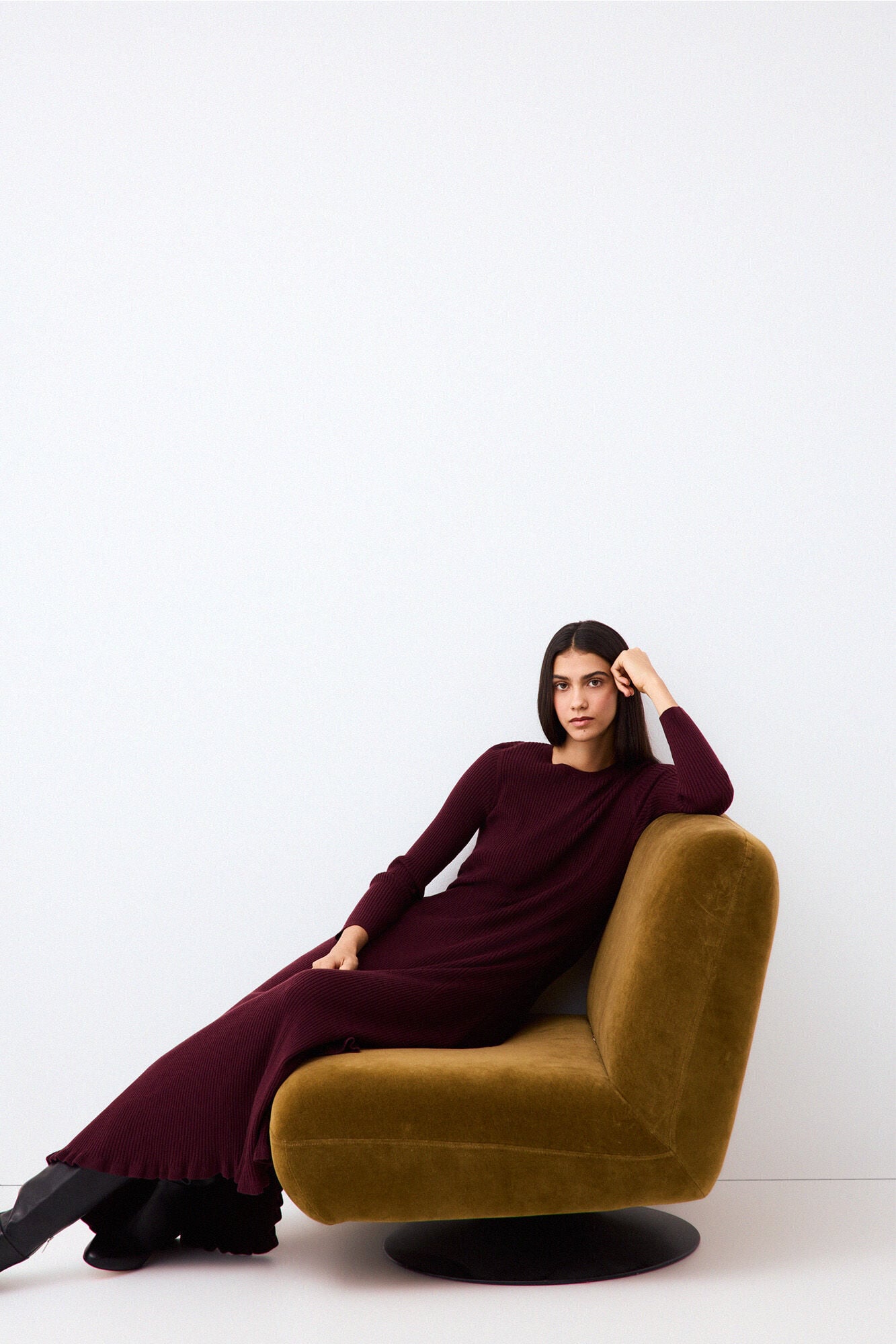 Pedro del Hierro Ribbed knit midi dress