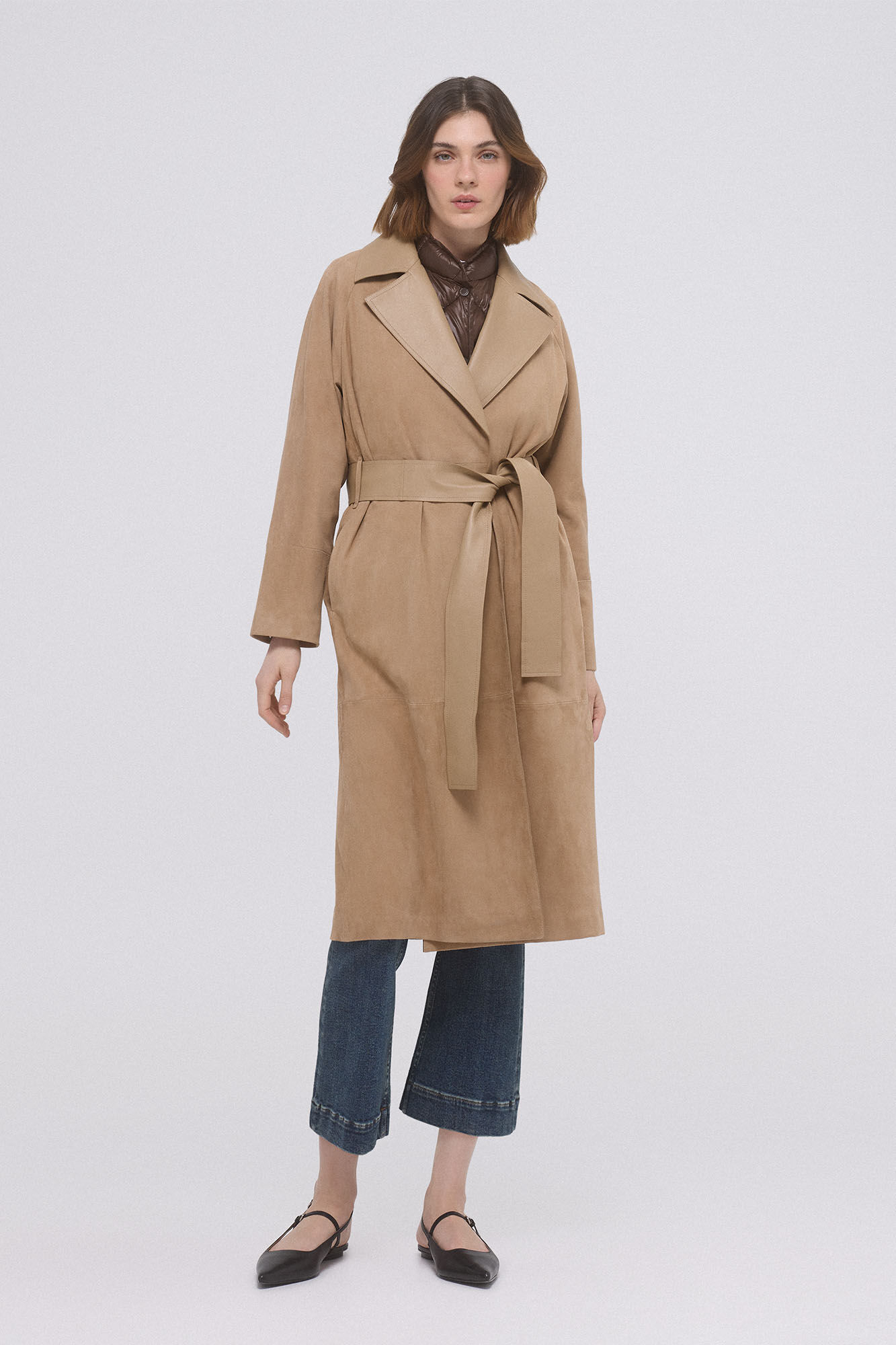 Pedro del Hierro Chaleco acolchado cuello Marr&oacute;n