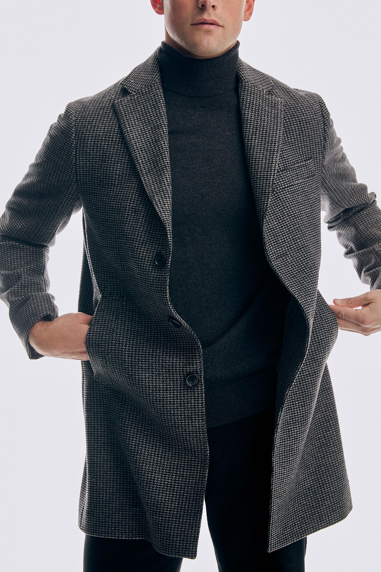 Pedro del Hierro Abrigo con vistas Gris