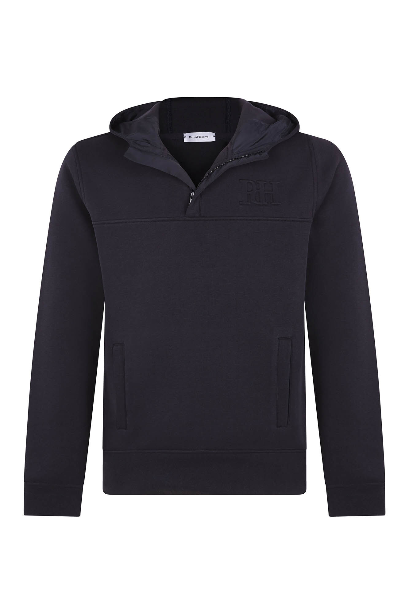 Pedro del Hierro Sudadera con capucha tejido t&eacute;cnico Azul