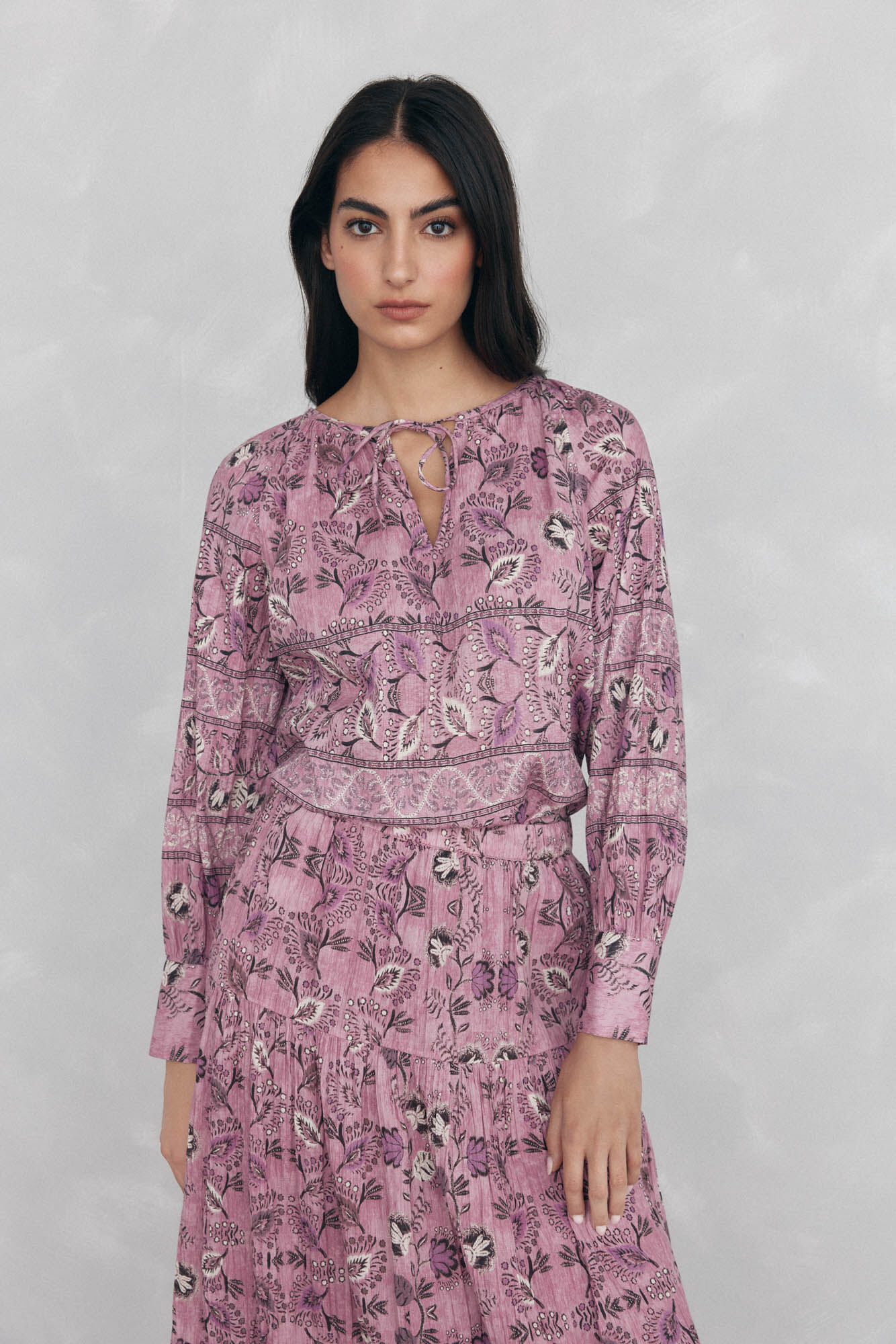 Pedro del Hierro Printed blouse Purple