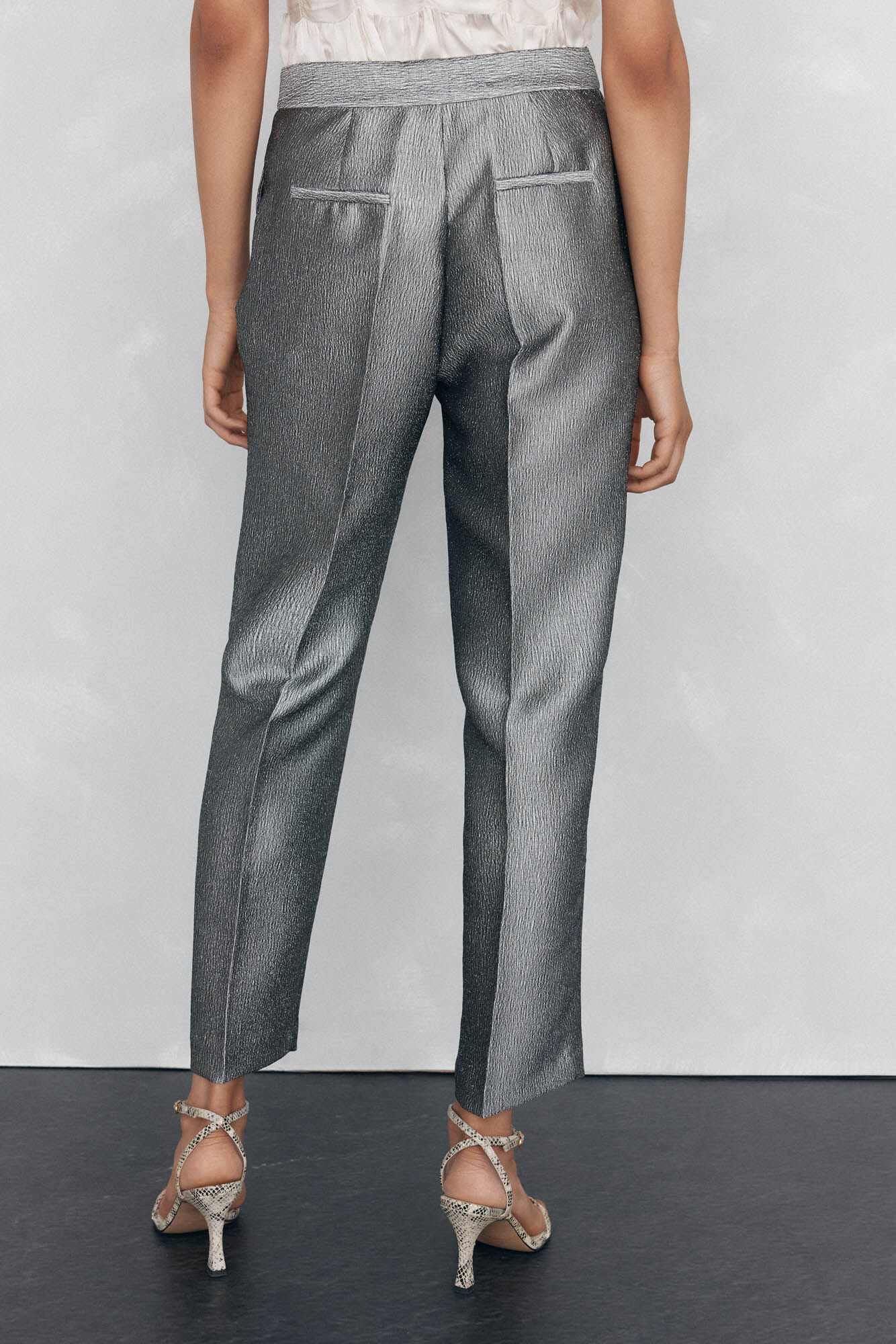 Pedro del Hierro Pantal&oacute;n smart plateado Gris