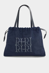 Pedro del Hierro Denim shopper bag Blue