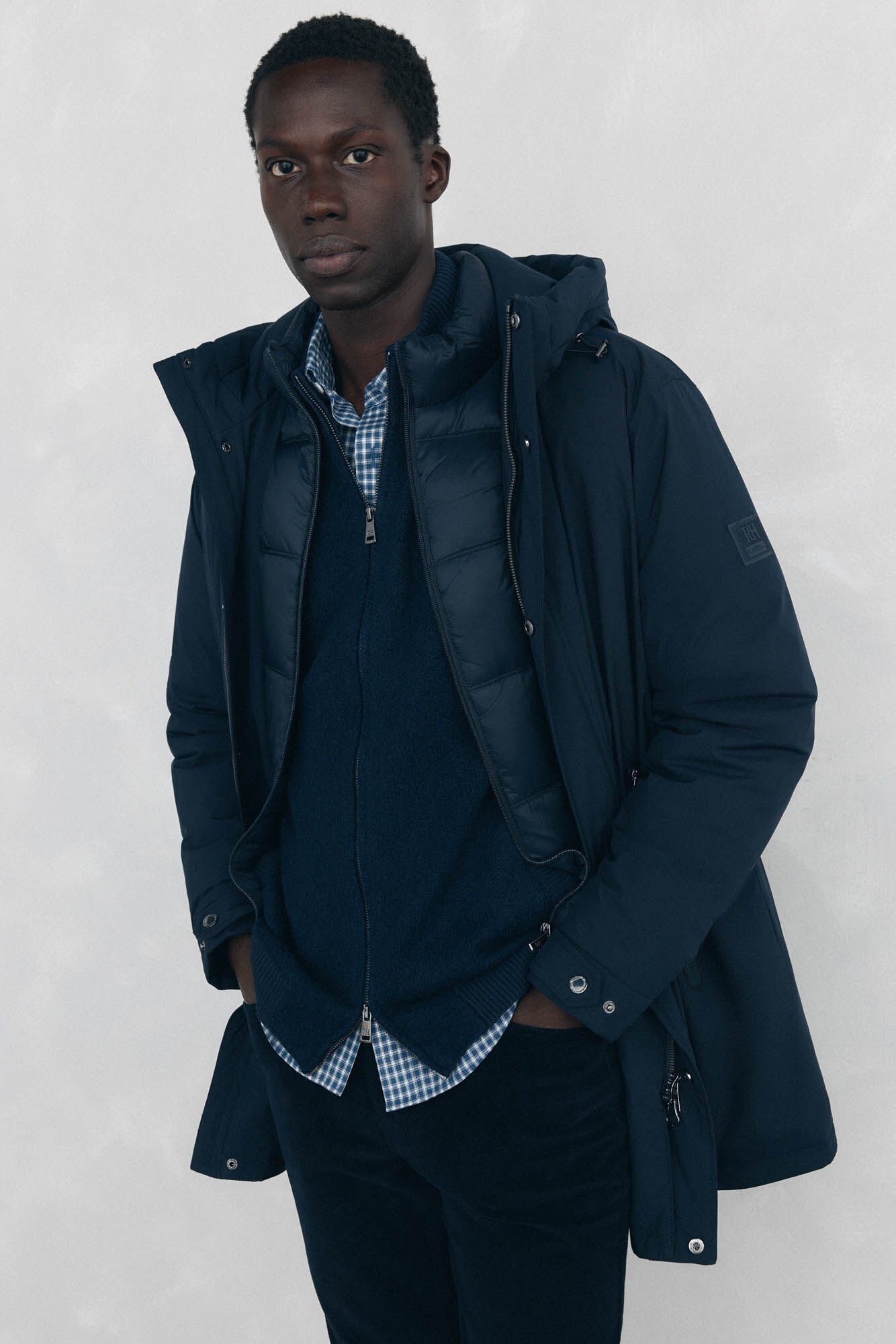 Pedro del Hierro Parka corta capucha