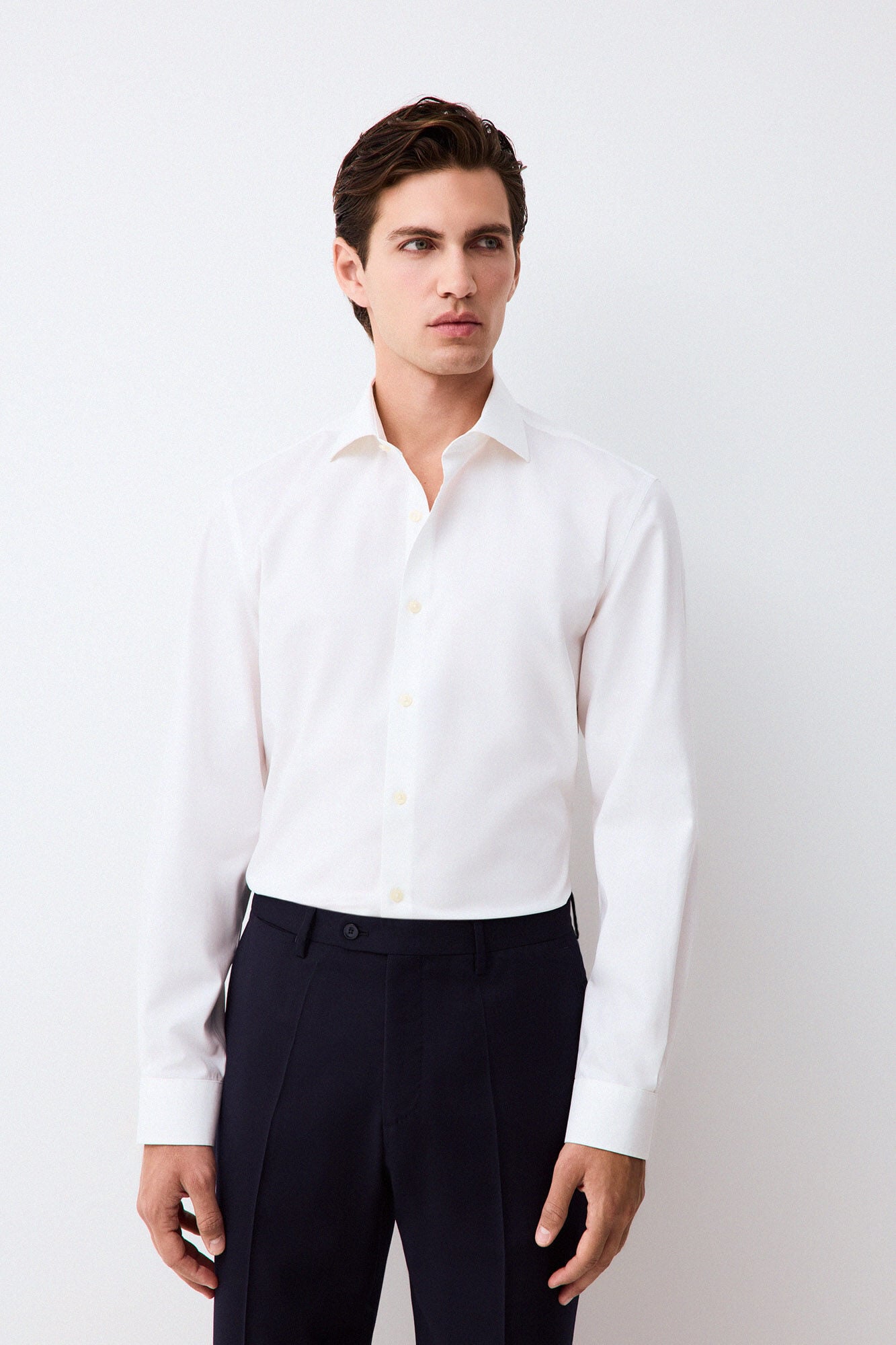 Pedro del Hierro Plain non-iron + anti-stain dress shirt