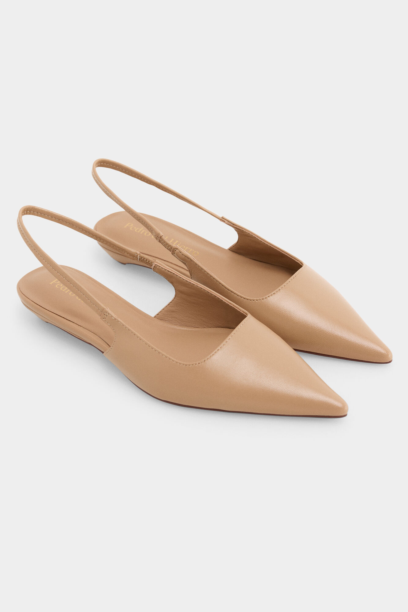 Pedro del Hierro Shiny leather flat shoe