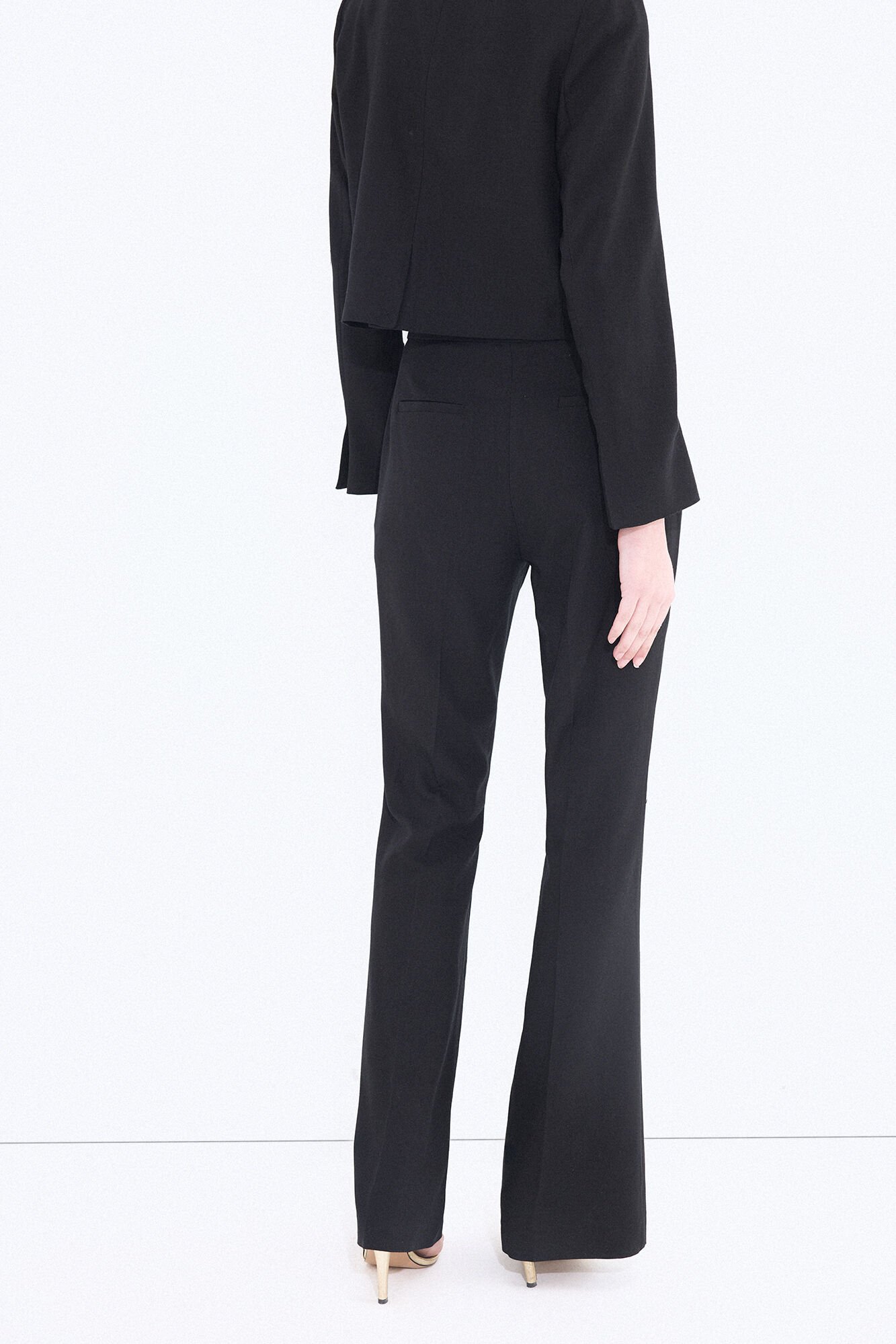 Pedro del Hierro Black flare trousers Black