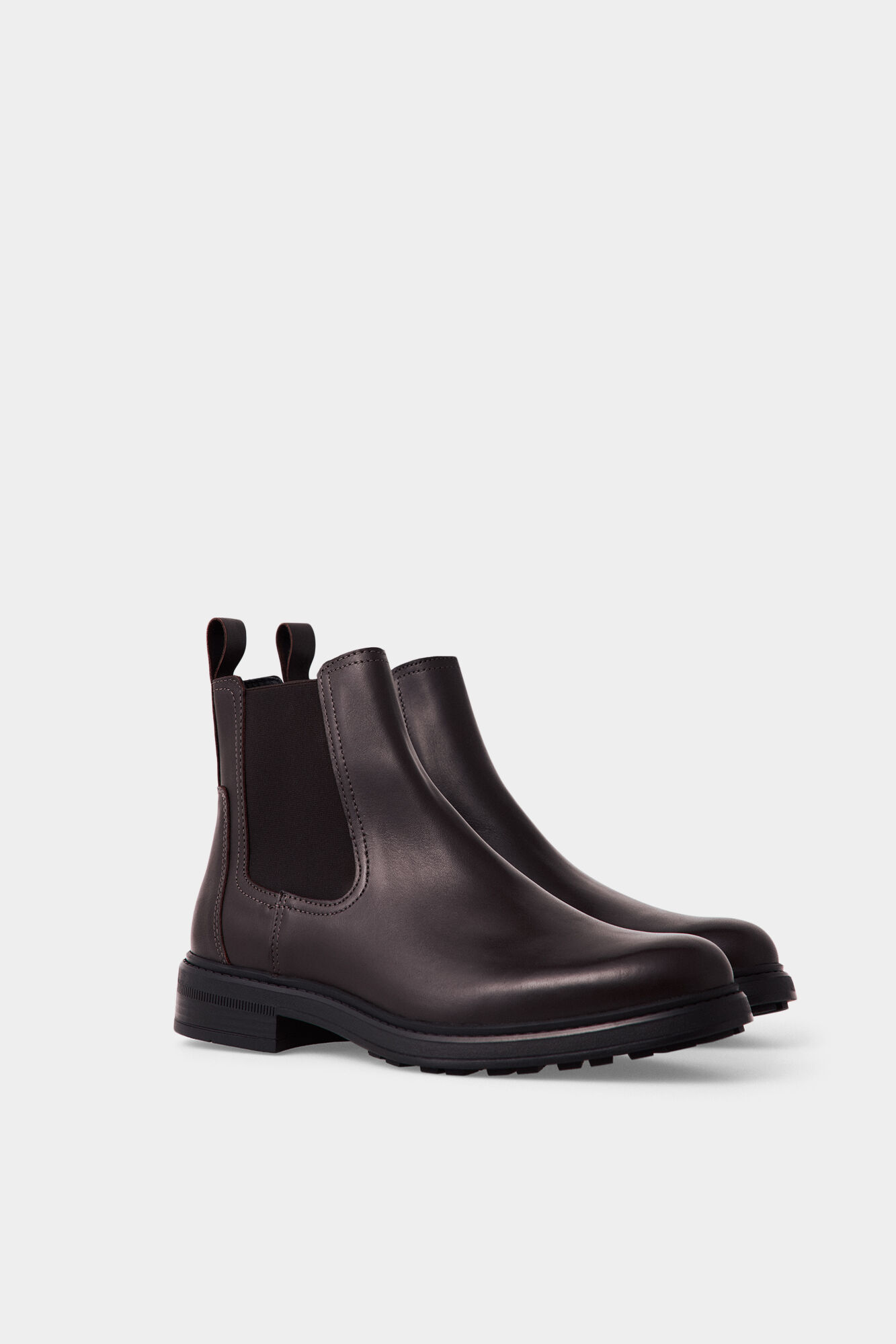 Pedro del Hierro Leather elasticated side ankle boot
