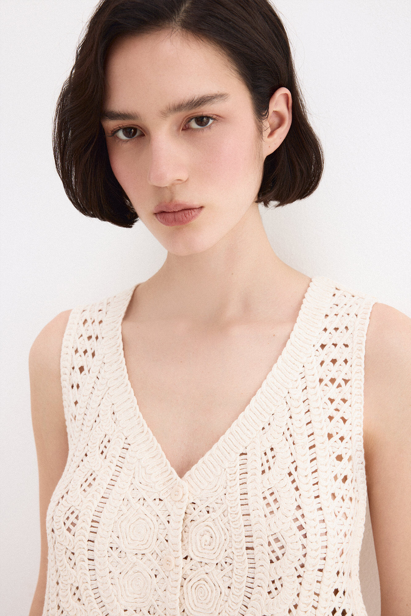 Pedro del Hierro Openwork gilet