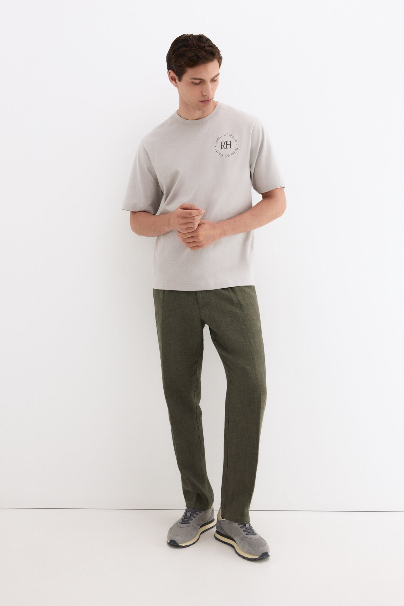 Pedro del Hierro Printed logo T-shirt