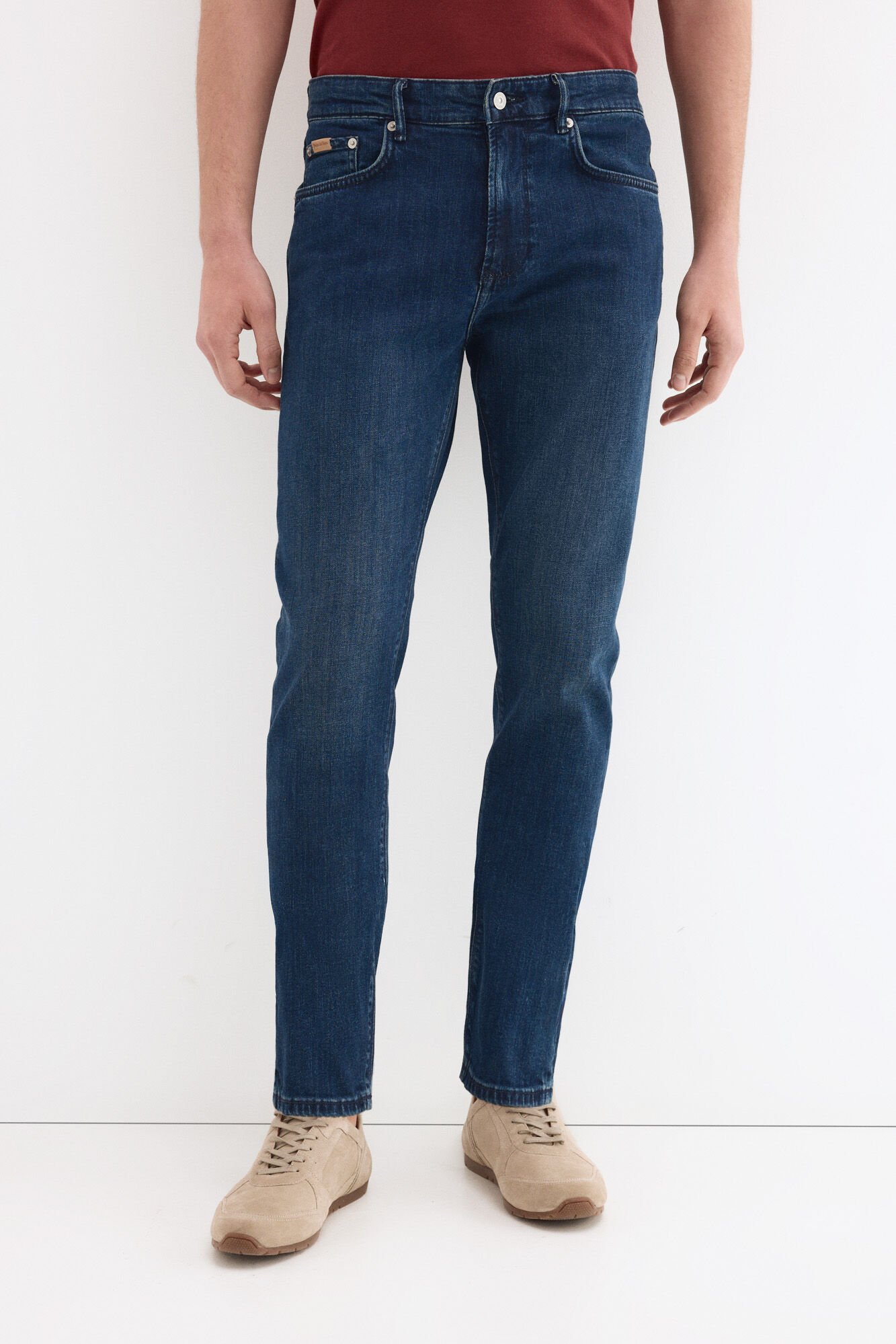 Pedro del Hierro Cal&ccedil;as jeans premium flex leve slim fit Azul