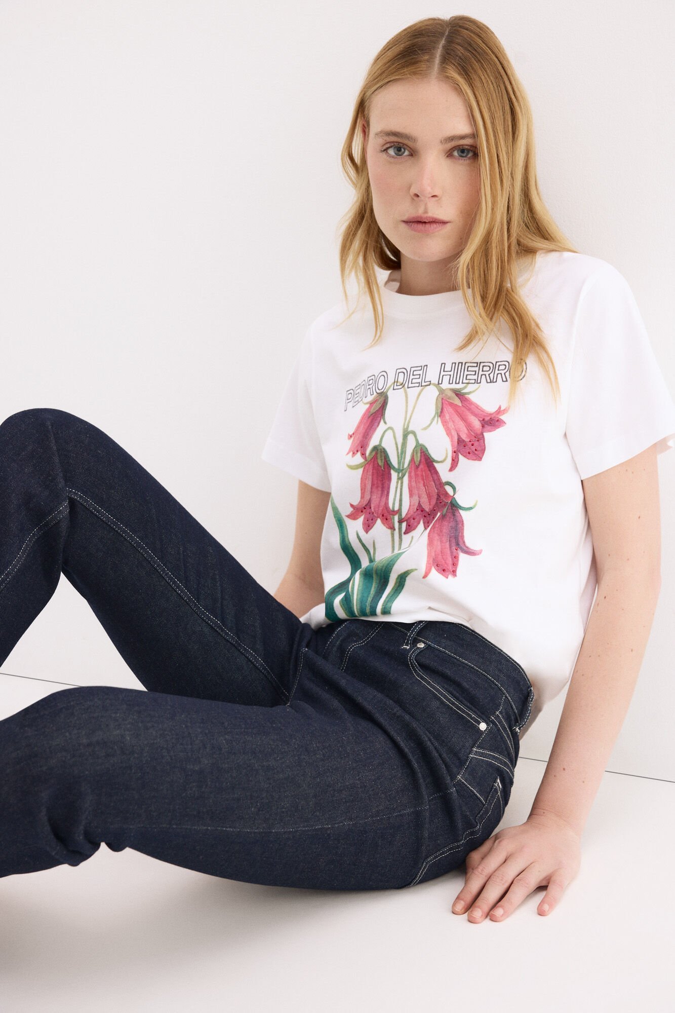 Pedro del Hierro Printed short sleeve T-shirt