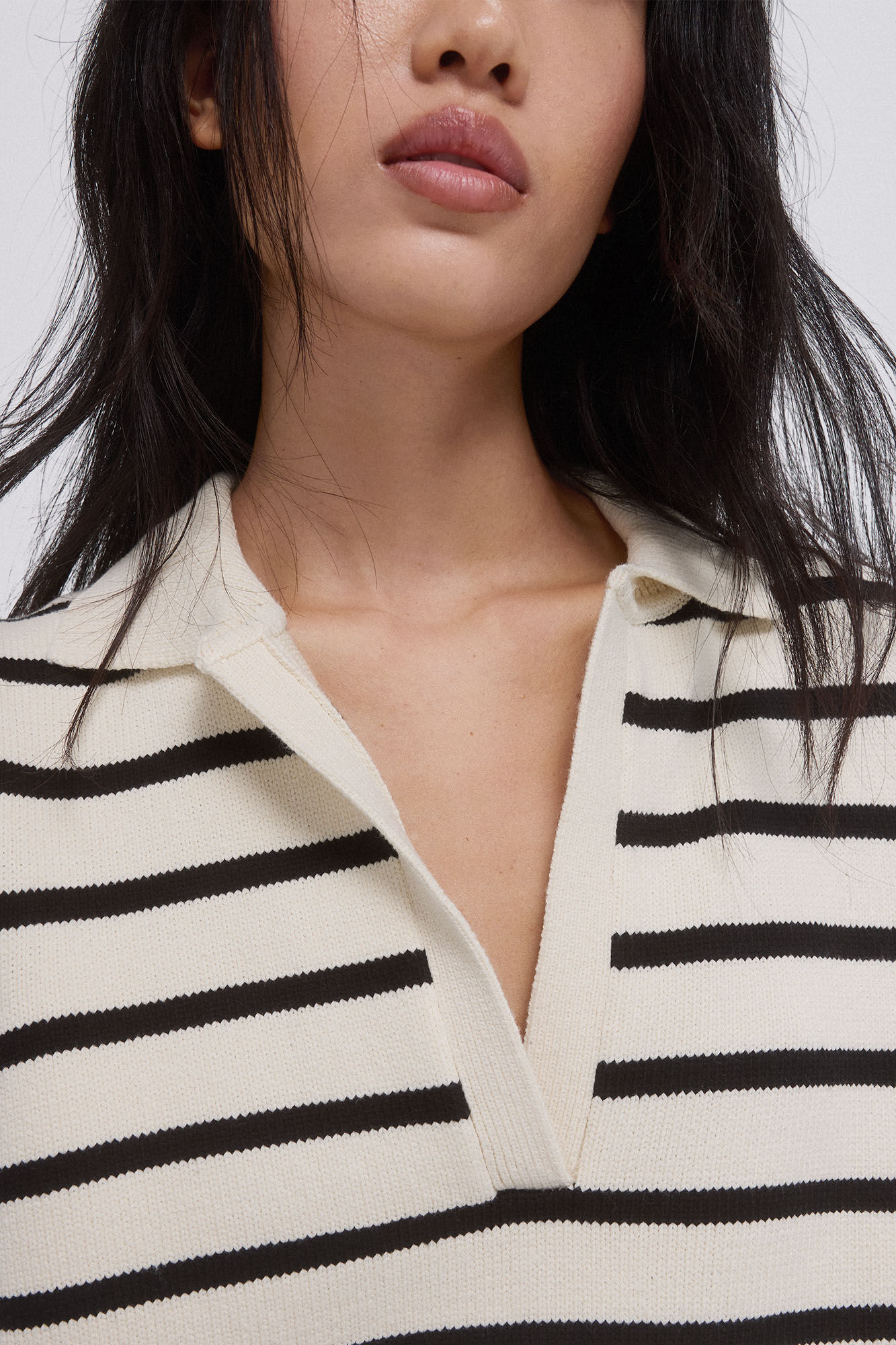 Pedro del Hierro Chaleco de punto rayas Blanco