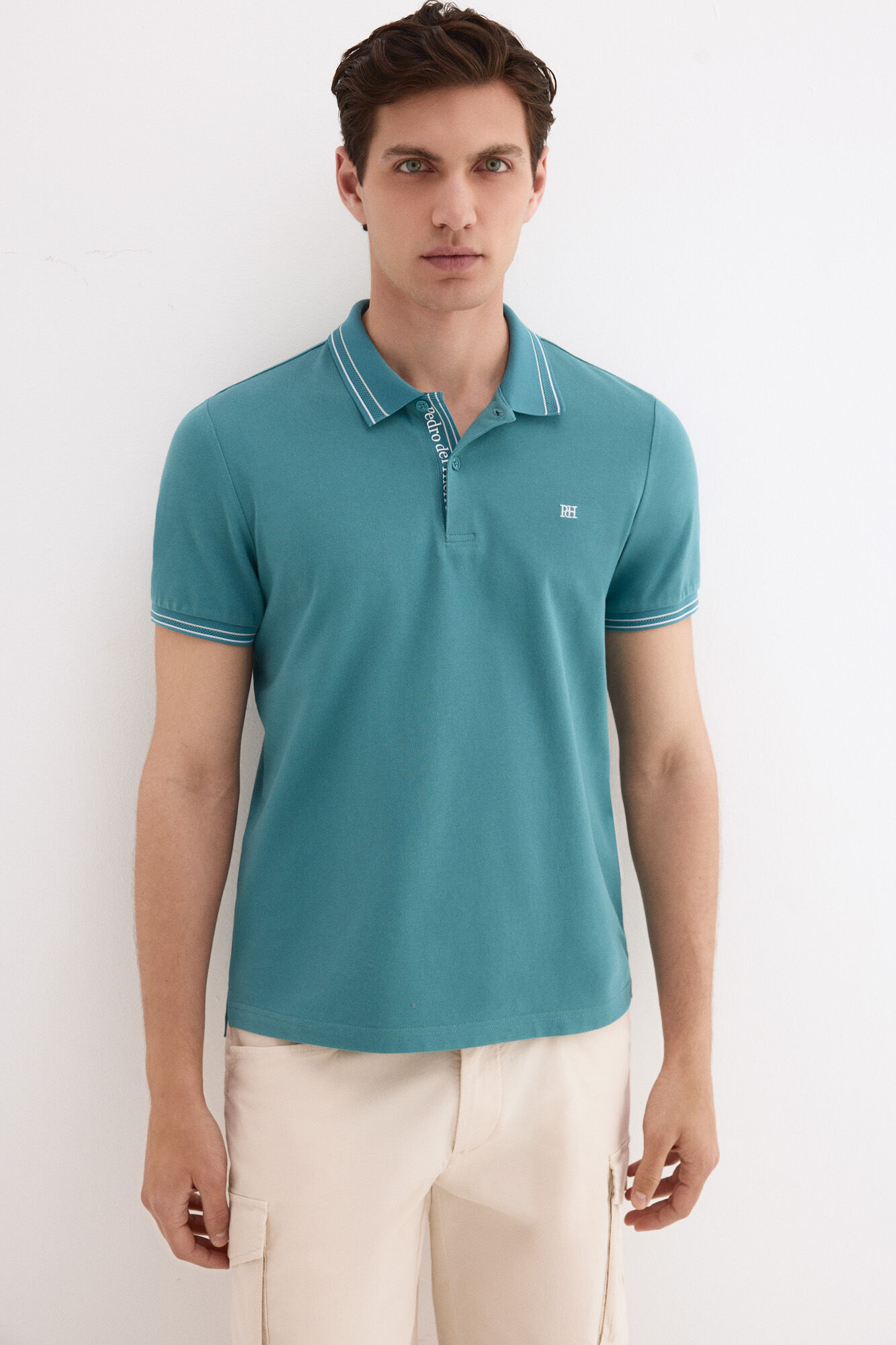 Pedro del Hierro Polo tips jacquard