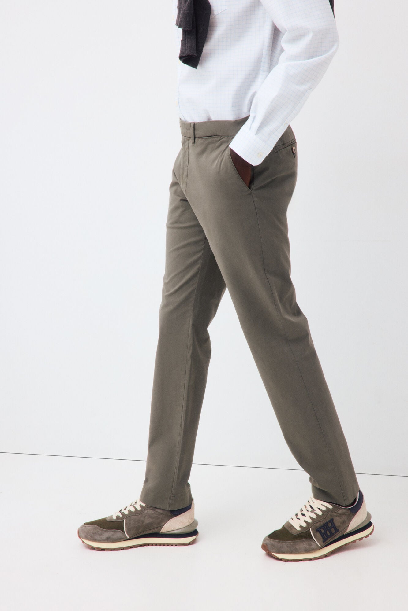 Pedro del Hierro Cal&ccedil;as chino premium regular Verde