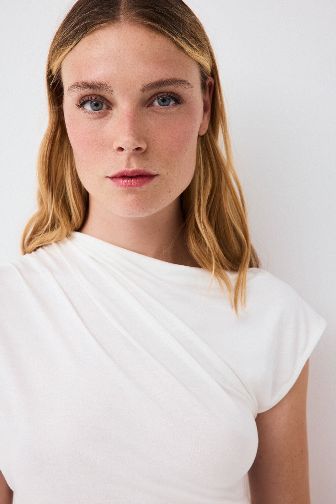 Pedro del Hierro Draped sleeveless T-shirt