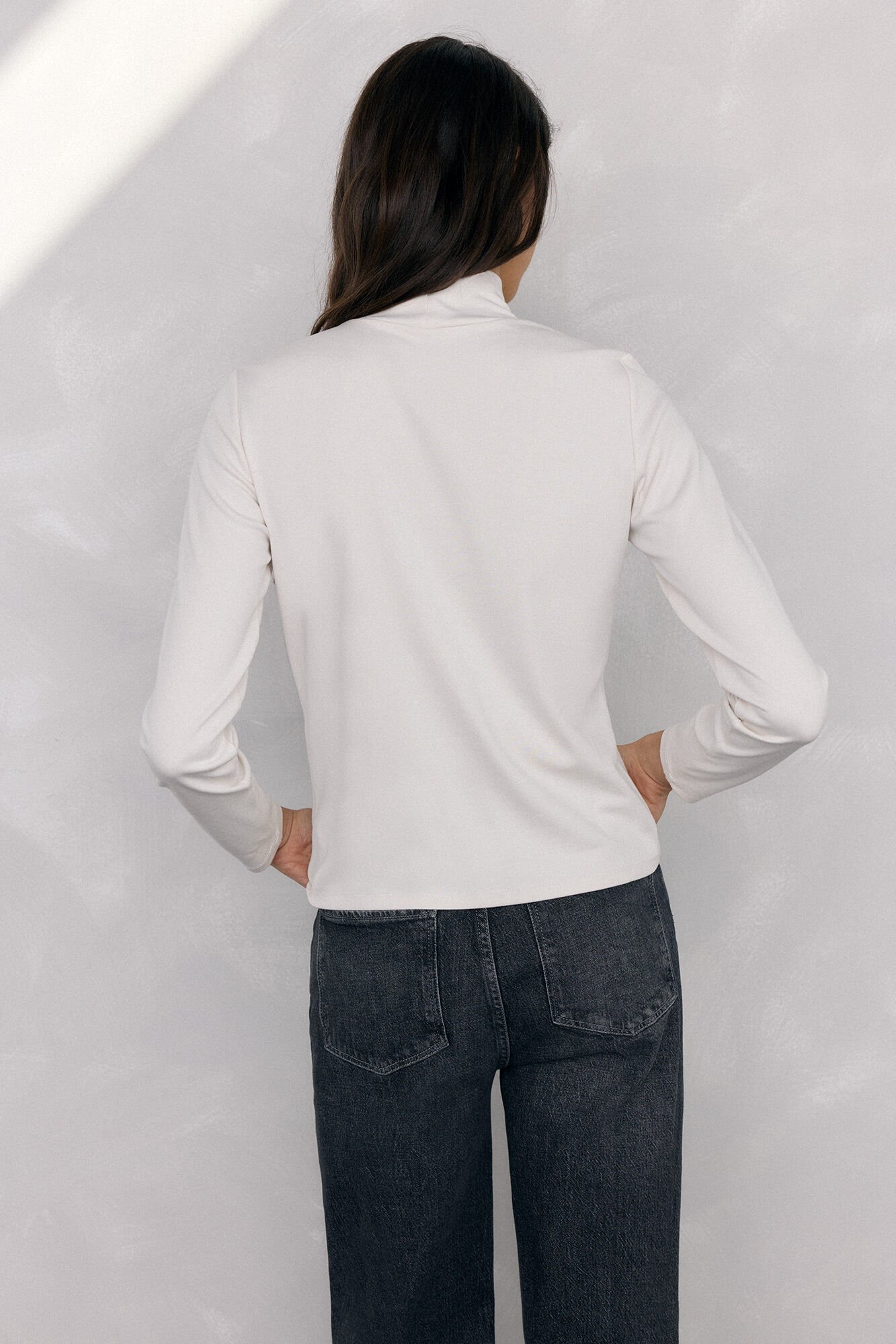 Pedro del Hierro High neck T-shirt White