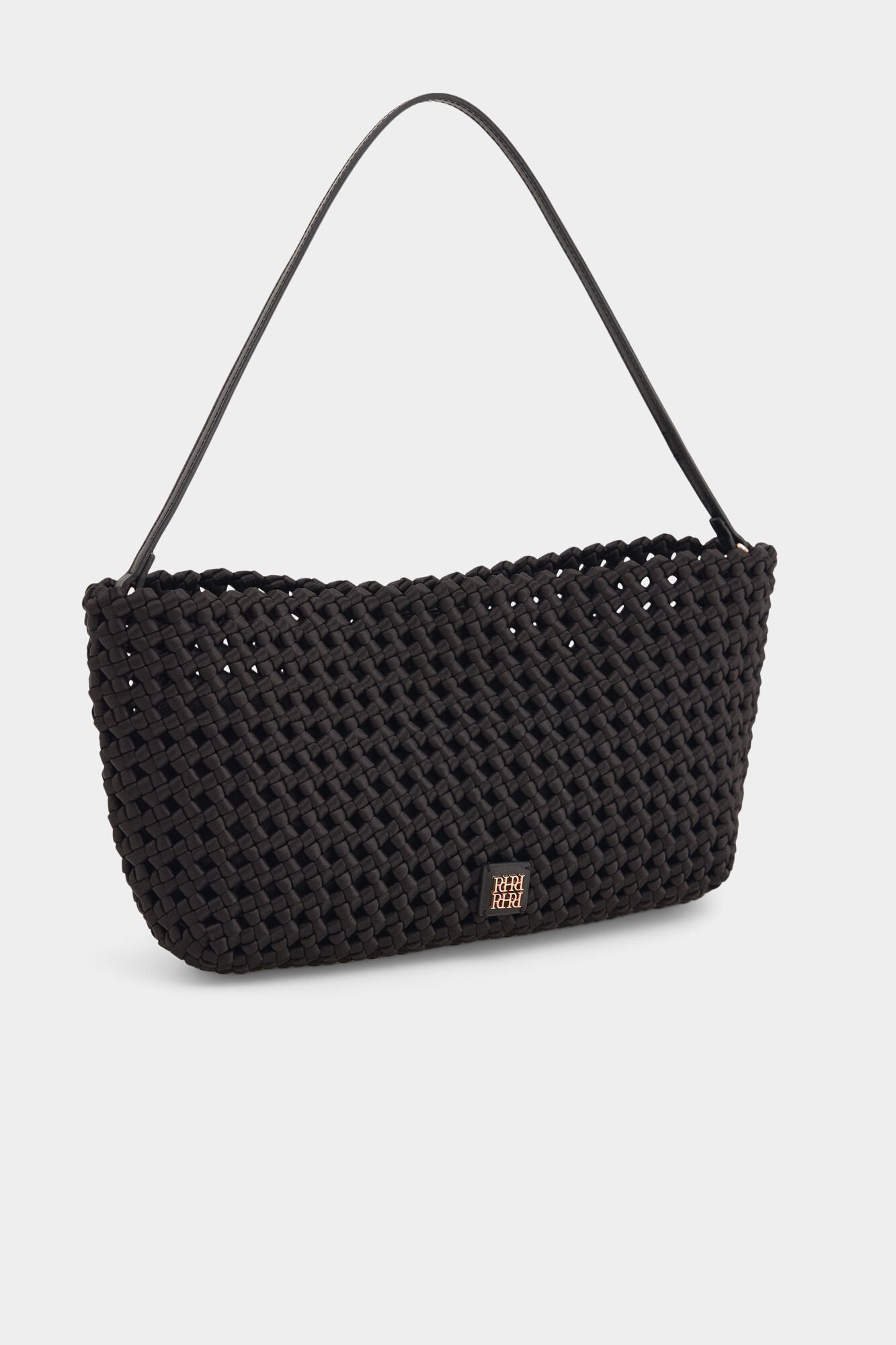 Pedro del Hierro Braided shoulder bag Black