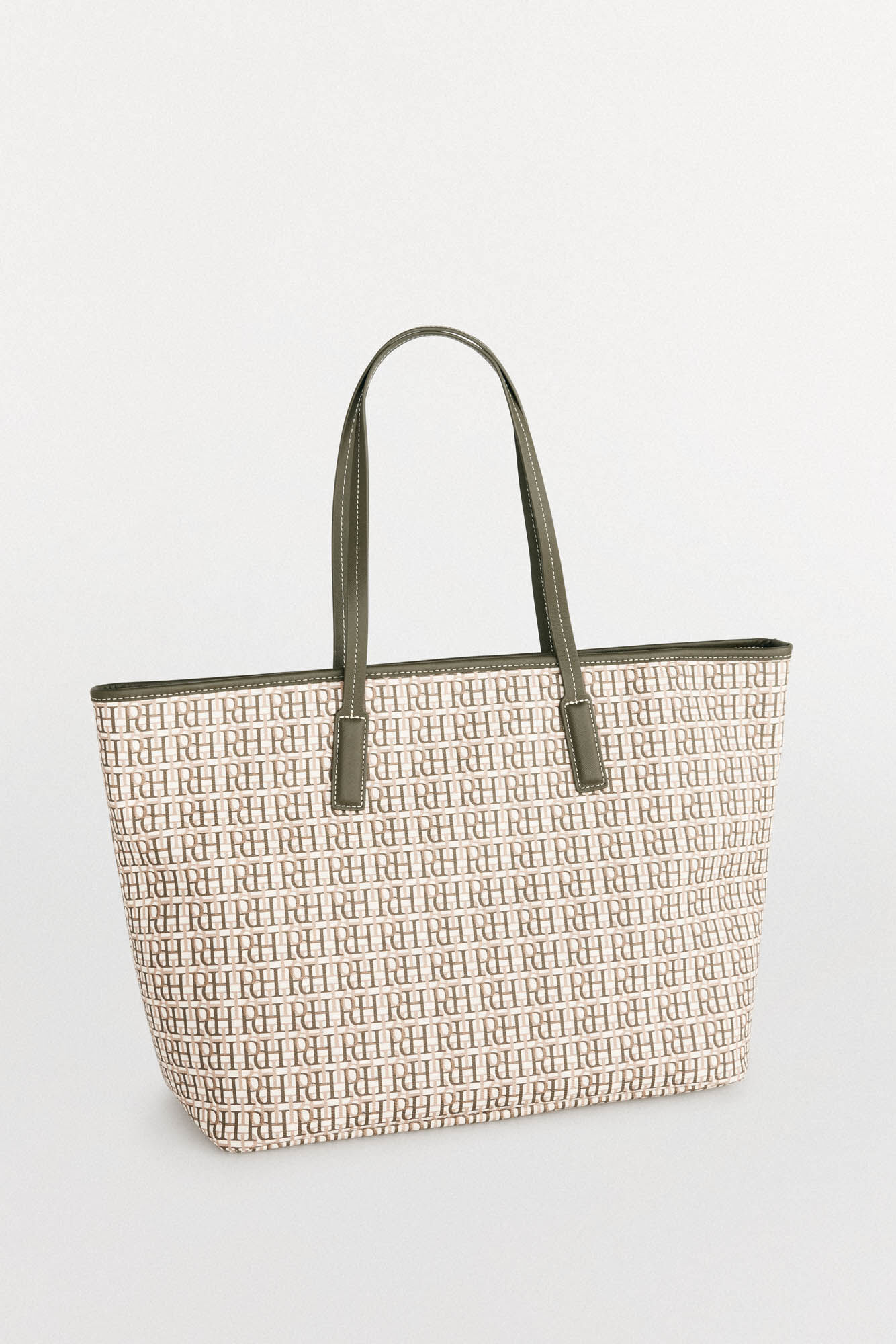 Pedro del Hierro Bolsa de compras com monograma Verde