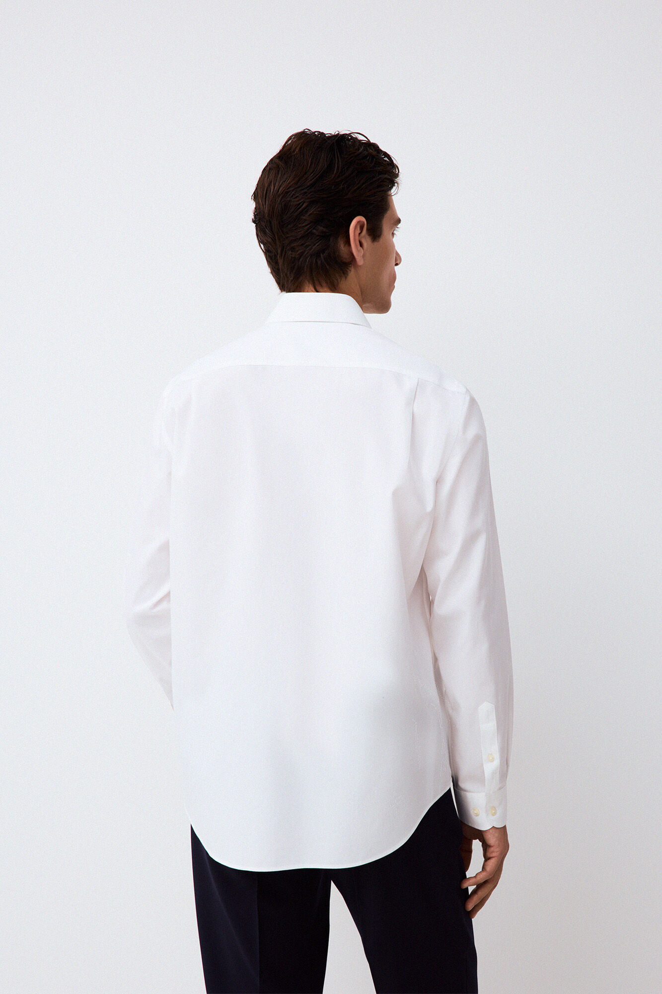 Pedro del Hierro Plain non-iron + anti-stain dress shirt White