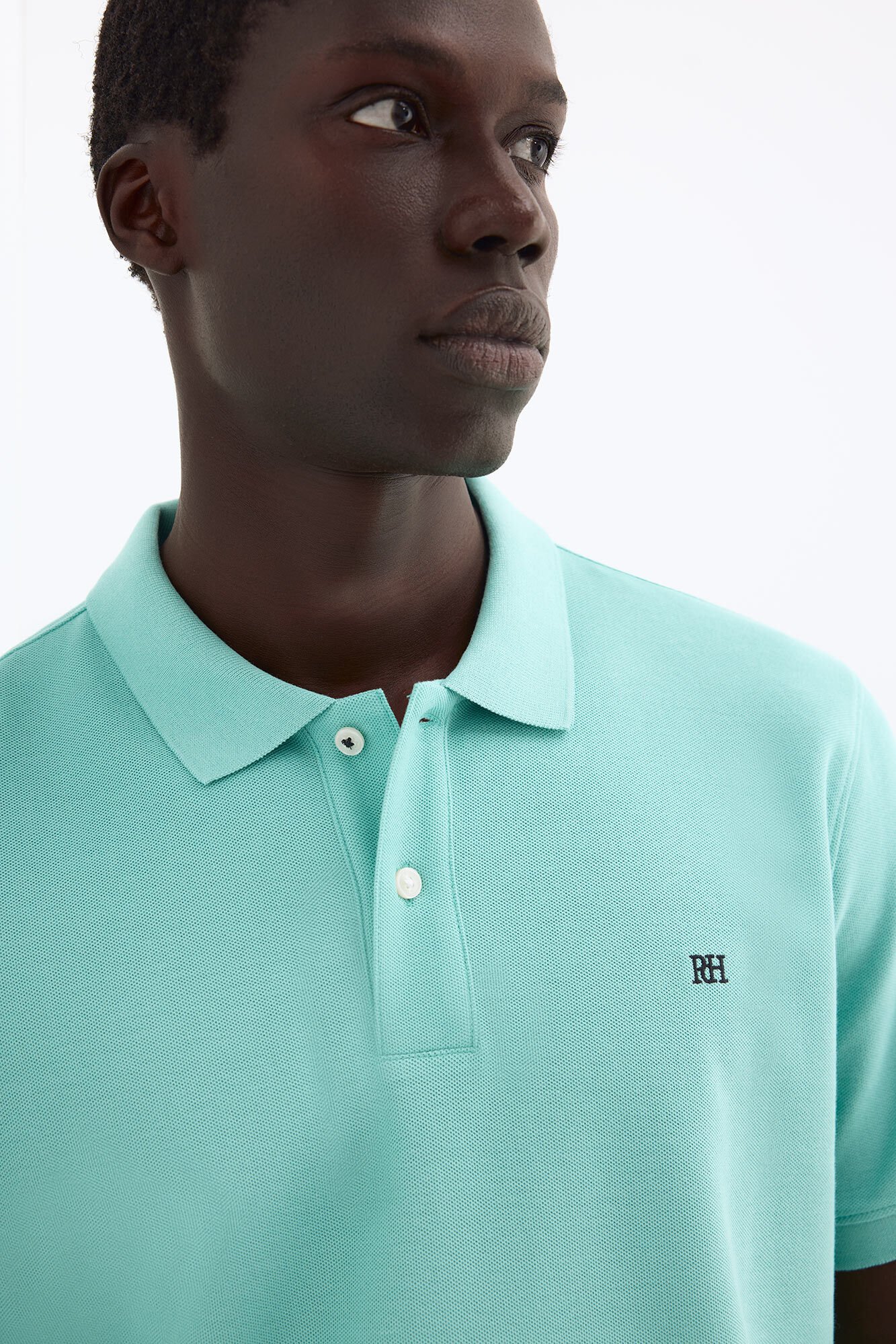 Pedro del Hierro Basic piqu&eacute; polo shirt Green