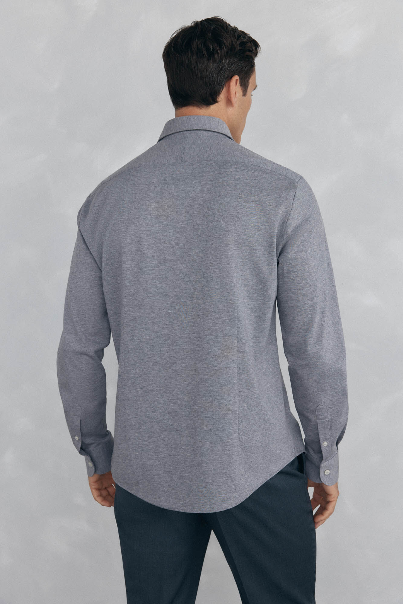Pedro del Hierro jersey-knit knit shirt Grey