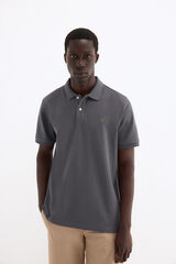 Pedro del Hierro Basic piqu&eacute; polo shirt Grey