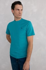 Pedro del Hierro Basic T-shirt Turquoise