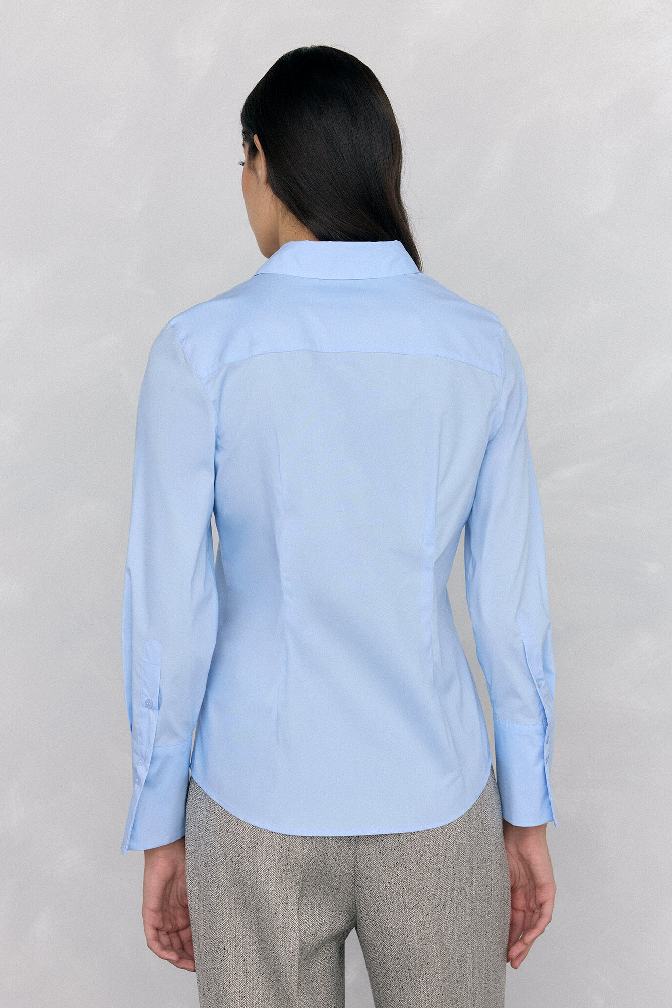 Pedro del Hierro Camisa b&aacute;sica de ferro f&aacute;cil Azul