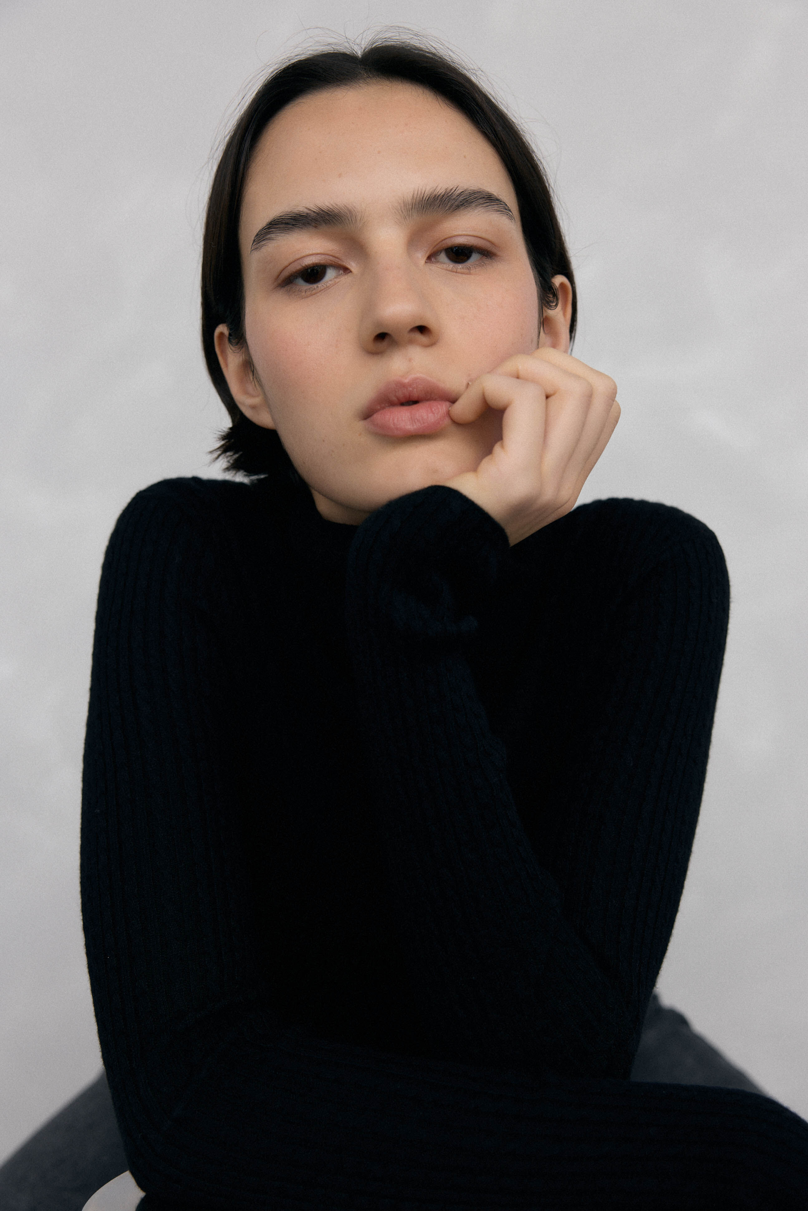 Pedro del Hierro Jersey cuello cisne b&aacute;sico ochitos