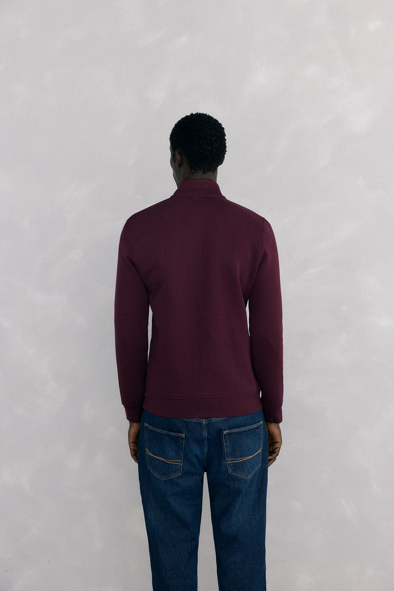 Pedro del Hierro Casaco de malha tecido t&eacute;cnico Bordeaux