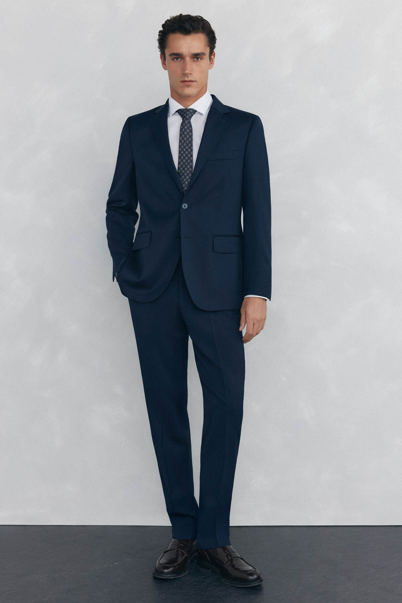 Pedro del Hierro Smooth tailored bi-stretch blazer