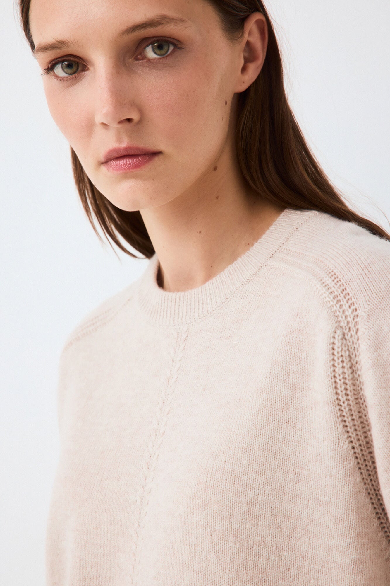 Pedro del Hierro Camisola com costura central e gola remov&iacute;vel
