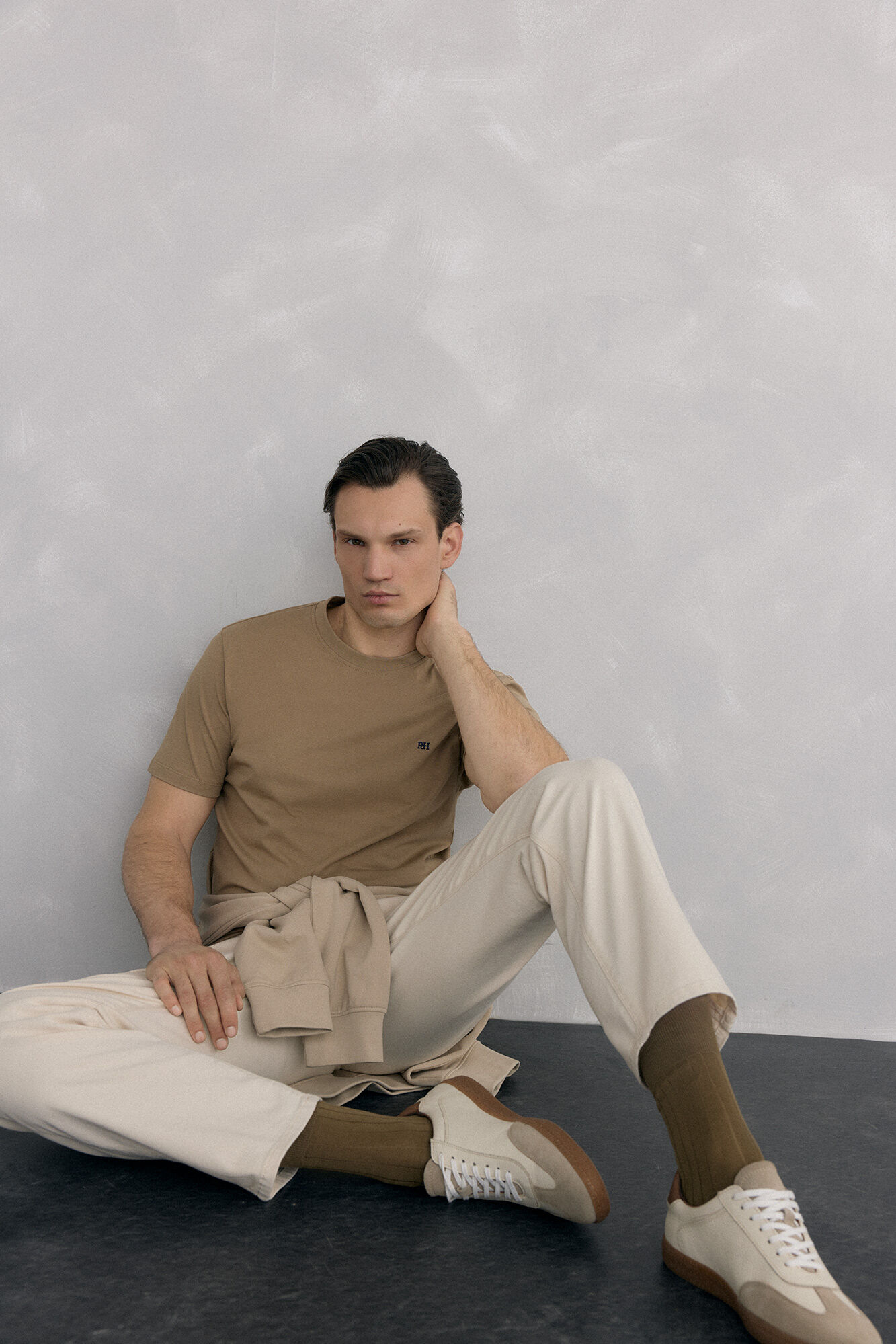 Pedro del Hierro Camiseta b&aacute;sica Beige