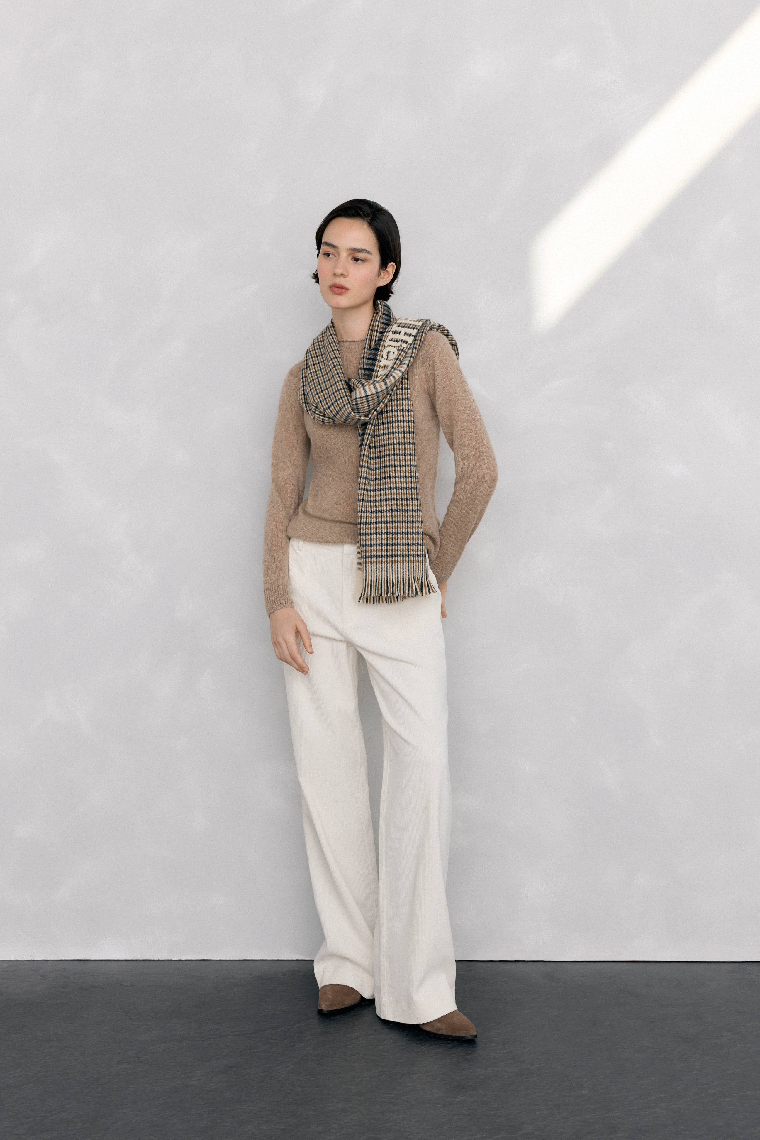 Pedro del Hierro Pantalones pana wide leg classic