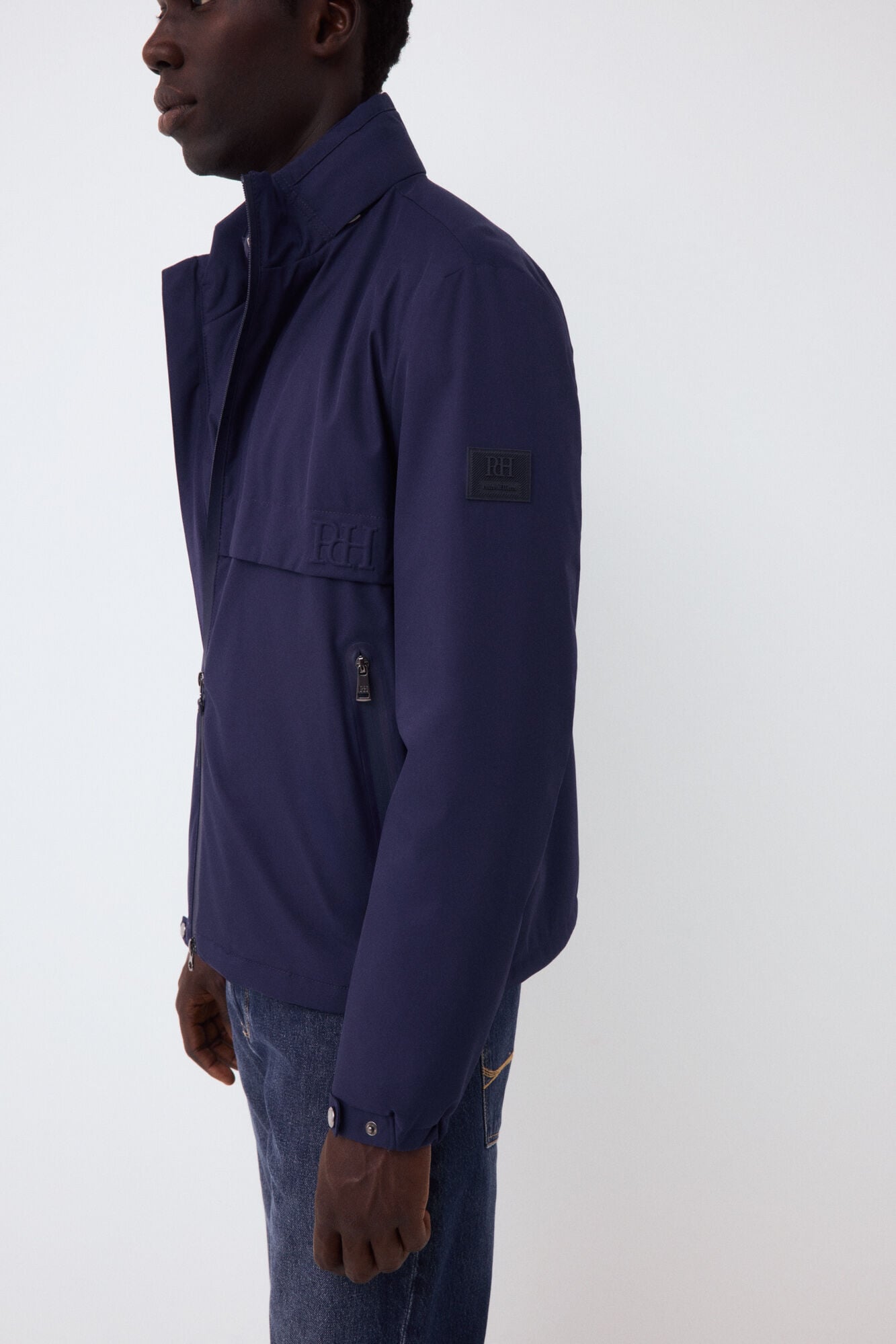 Pedro del Hierro Jacket with zip fastening lining Blue