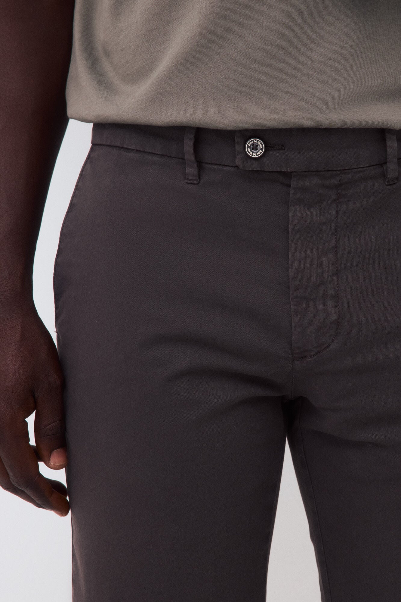 Pedro del Hierro Cal&ccedil;as chino premium slim Cizento