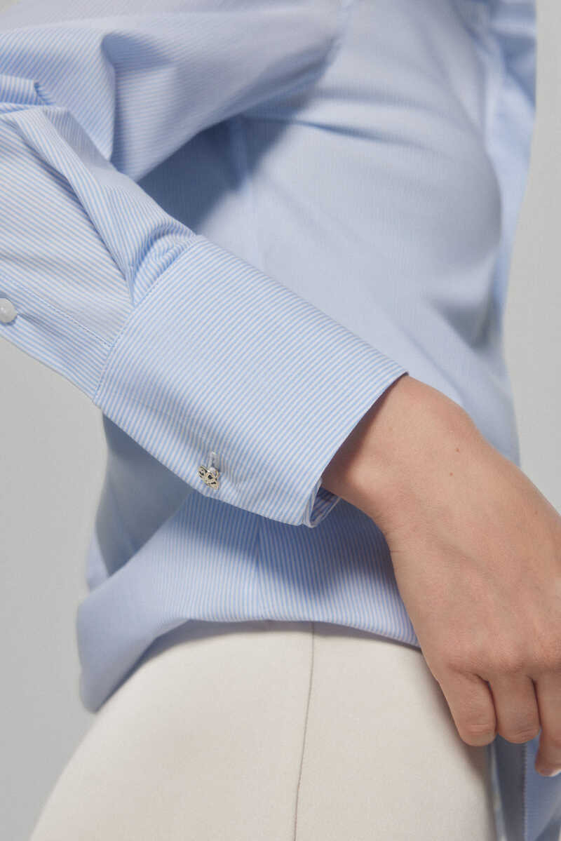 Pedro del Hierro Basic fitted shirt Blue