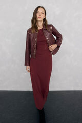 Pedro del Hierro Jaqueta napa cravejada Coral