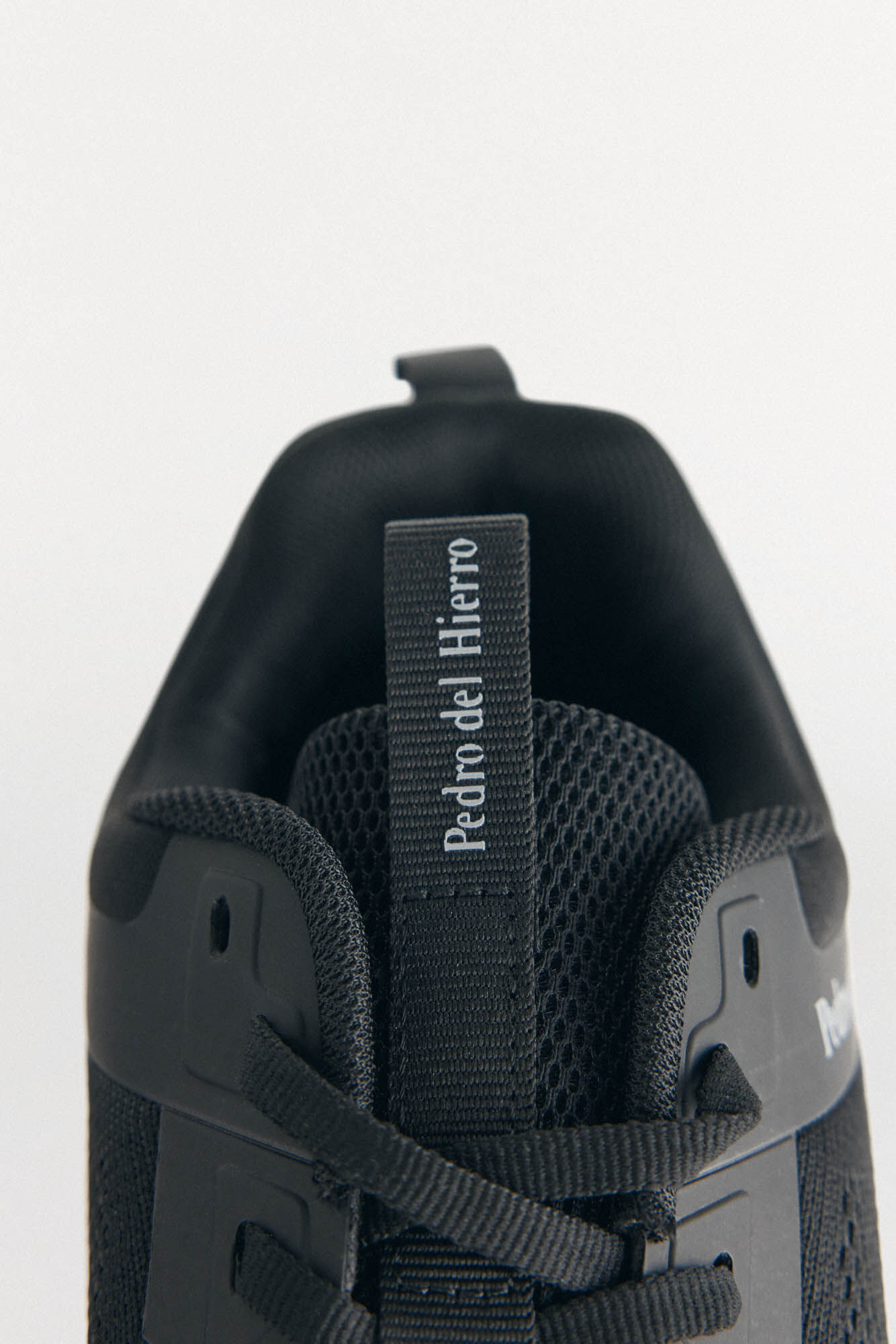 Pedro del Hierro Fabric lace-up trainer Black