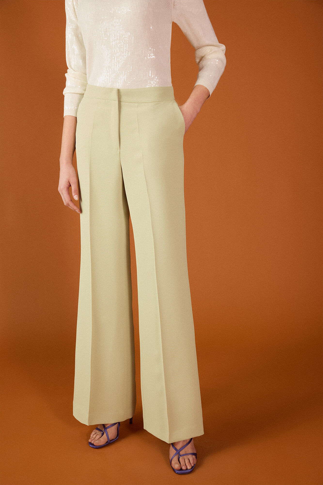 TFP by Tamara Falc&oacute; Tailored trousers Green