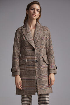 Pedro del Hierro Checked masculine cut coat Several