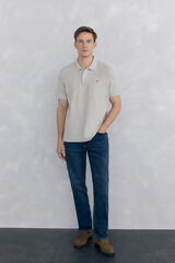 Pedro del Hierro Basic piqué polo shirt Grey