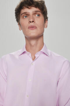 Pedro del Hierro Striped dress shirt, non-iron + anti-stain Burgundy