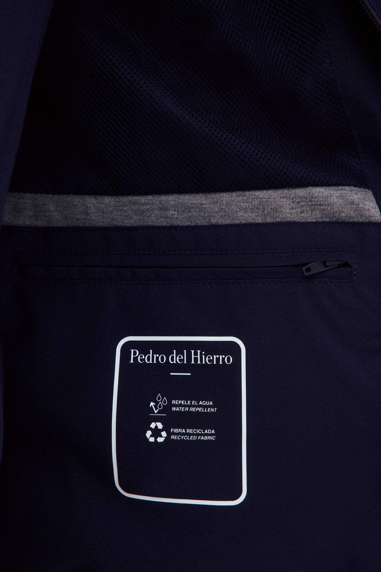 Pedro del Hierro Lightweight technical jacket Blue